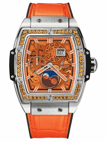 AAA Replica Hublot Spirit Of Big Bang Moonphase Titanium Orange Watch 647.NX.5371.LR.1206